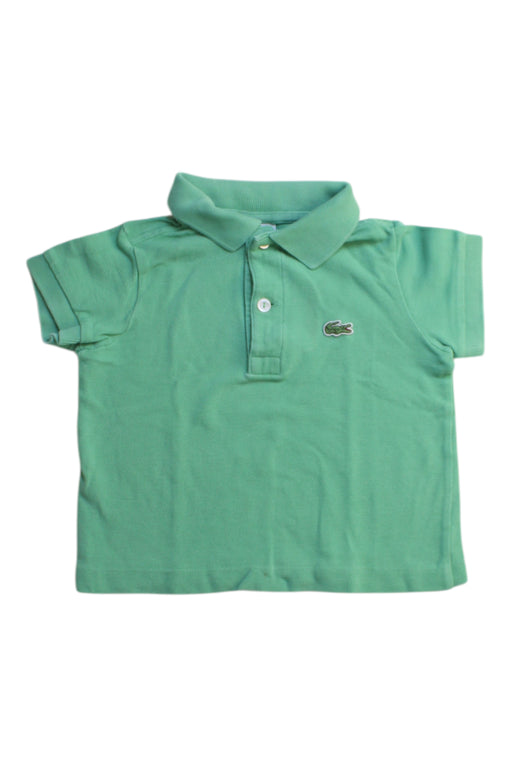 A Green Short Sleeve Polos from Lacoste in size 2T for boy. (Front View)