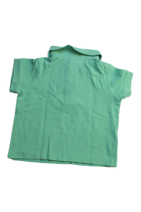 A Green Short Sleeve Polos from Lacoste in size 2T for boy. (Back View)