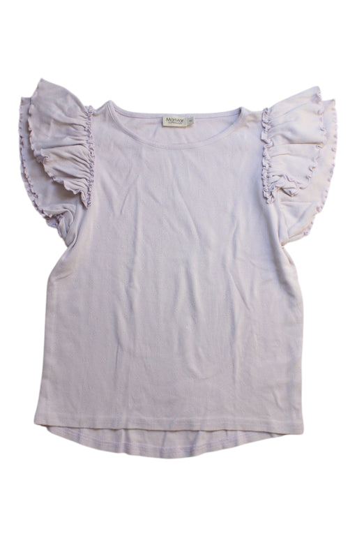 A White Short Sleeve Tops from MarMar in size 9Y for girl. (Front View)