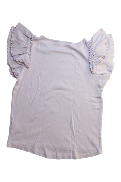 A White Short Sleeve Tops from MarMar in size 9Y for girl. (Back View)