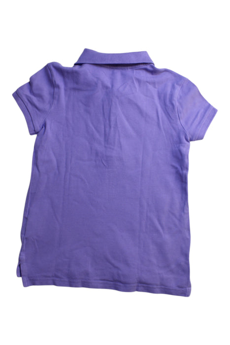 A Purple Short Sleeve Polos from Polo Ralph Lauren in size 10Y for girl. (Back View)