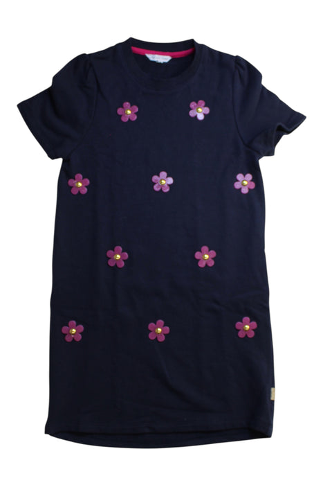A Navy Short Sleeve Dresses from Little Marc Jacobs in size 10Y for girl. (Front View)