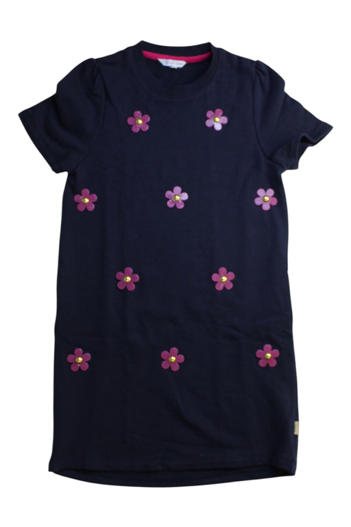 A Navy Short Sleeve Dresses from Little Marc Jacobs in size 10Y for girl. (Front View)
