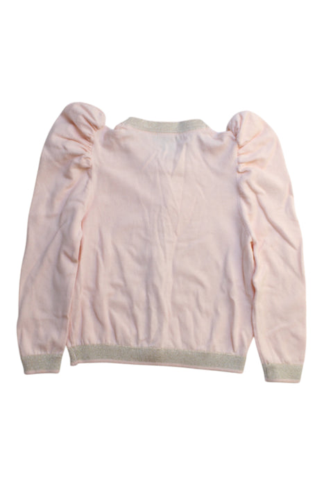A Pink Cardigans from Velveteen in size 4T for girl. (Back View)