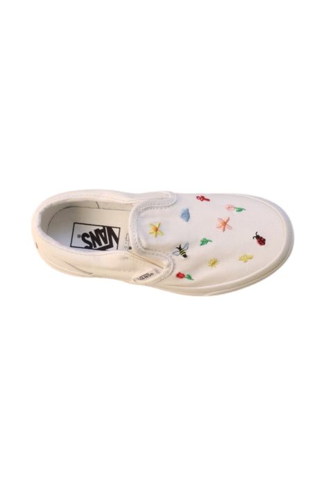 A Multicolour Slip Ons from Vans in size 6T for girl. (Front View)