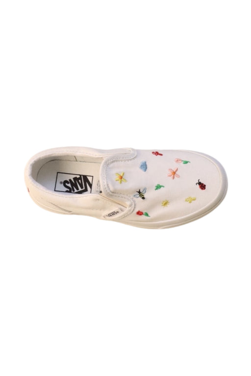 A Multicolour Slip Ons from Vans in size 6T for girl. (Front View)