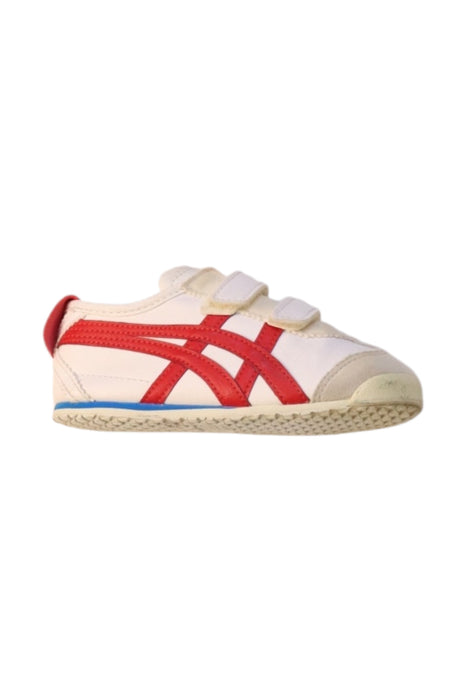 A White Sneakers from Onitsuka Tiger in size 3T for neutral. (Front View)