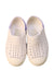 A White Slip Ons from Native Shoes in size 3T for neutral. (Back View)
