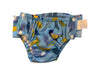 A Blue Swim Diapers from Charlie Banana in size 6-12M for neutral. (Front View)