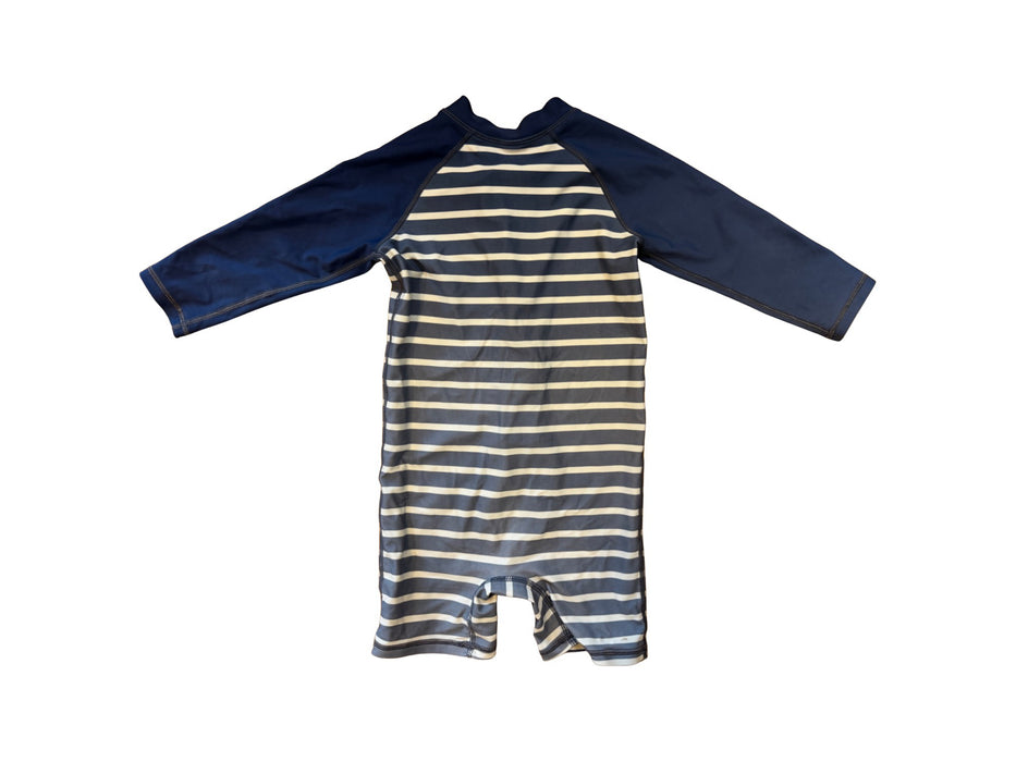 A Navy Swimsuits from RuggedButts in size 18-24M for boy. (Back View)