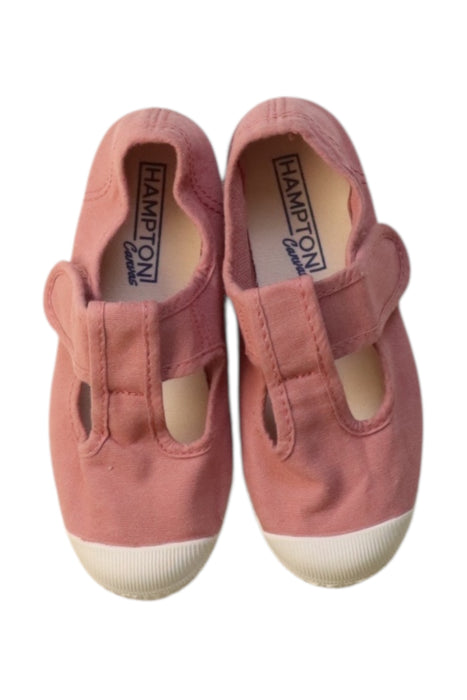 A Pink Slip Ons from Hampton Canvas in size 6T for girl. (Back View)