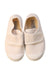 A White Slip Ons from Hampton Classics in size 3T for neutral. (Back View)