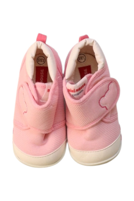 A Pink Slip Ons from Miki House in size 18-24M for neutral. (Back View)