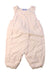 A White Long Overalls from Jacadi in size 6-12M for neutral. (Front View)