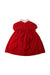 A Red Short Sleeve Dresses from Mayoral in size 2T for girl. (Back View)