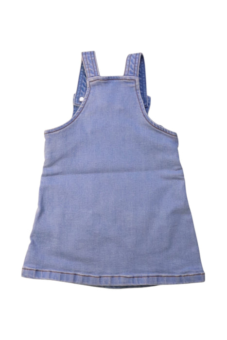 A Blue Overall Dresses from Seed in size 6-12M for girl. (Back View)