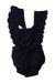 A Navy Sleeveless Rompers from Jamie Kay in size 0-3M for girl. (Back View)