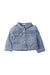 A Blue Lightweight Jackets from Chloe in size 3-6M for girl. (Front View)