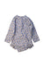 A Blue Rash Guards from Purebaby in size 3-6M for neutral. (Back View)
