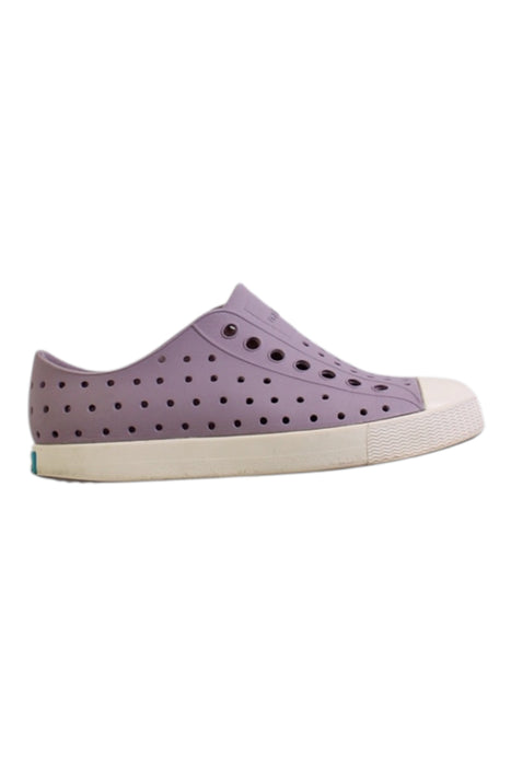 A Purple Sneakers from Native Shoes in size 5T for neutral. (Front View)