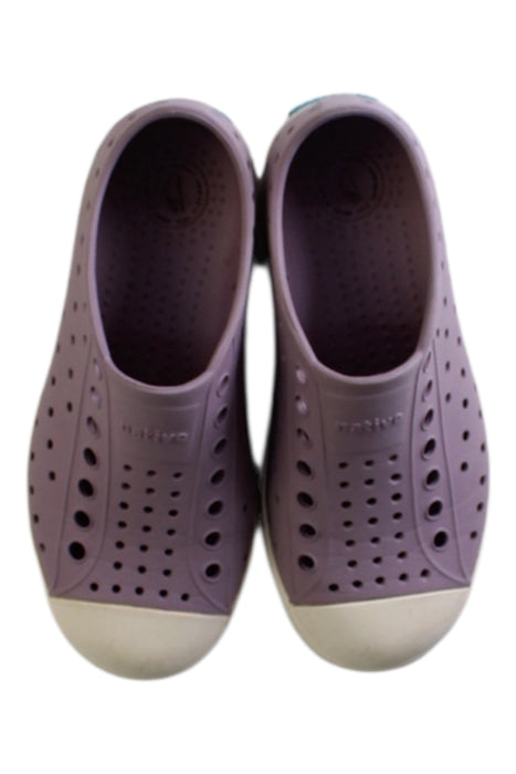 A Purple Sneakers from Native Shoes in size 5T for neutral. (Back View)