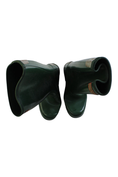 A Green Rain Boots from Hunter in size 7Y for neutral. (Back View)