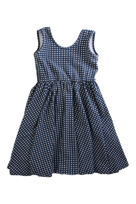 A Navy Sleeveless Dresses from Alice + Ames in size 6T for girl. (Front View)