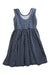 A Navy Sleeveless Dresses from Alice + Ames in size 6T for girl. (Back View)