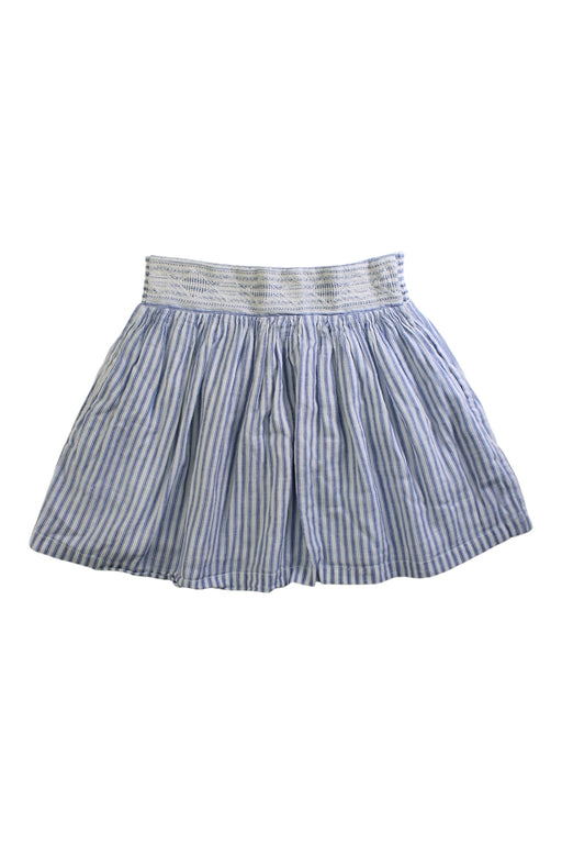 A Blue Mid Skirts from Swildens in size 5T for girl. (Front View)