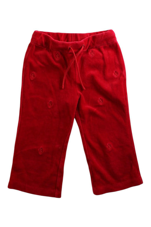 A Red Sweatpants from Ferrari in size 2T for girl. (Front View)
