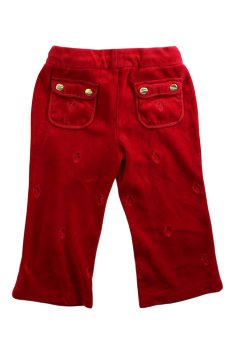 A Red Sweatpants from Ferrari in size 2T for girl. (Back View)