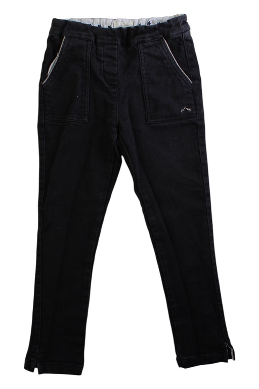 A Black Jeans from Nanos in size 6T for girl. (Front View)
