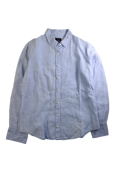 A Blue Long Sleeve Shirts from J.Crew in size 6T for boy. (Front View)