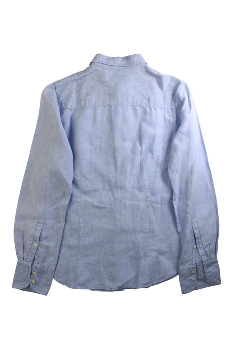 A Blue Long Sleeve Shirts from J.Crew in size 6T for boy. (Back View)