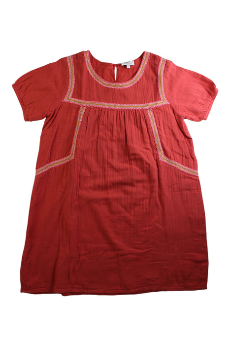 A Red Short Sleeve Dresses from Cyrillus in size 12Y for girl. (Front View)