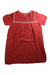 A Red Short Sleeve Dresses from Cyrillus in size 12Y for girl. (Back View)