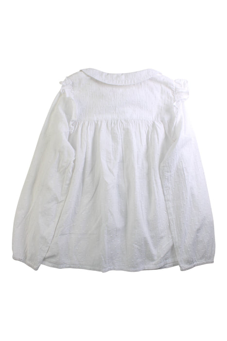A White Long Sleeve Shirts from Excuse My French in size 12Y for girl. (Back View)