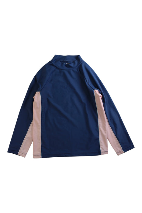 A Navy Rash Guards from Janie & Jack in size 5T for girl. (Front View)