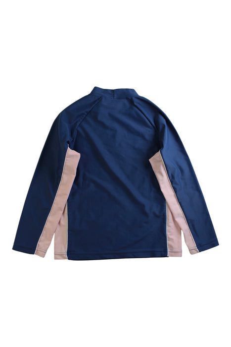 A Navy Rash Guards from Janie & Jack in size 5T for girl. (Back View)