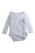 A Blue Long Sleeve Bodysuits from Petit Bateau in size 6-12M for boy. (Front View)