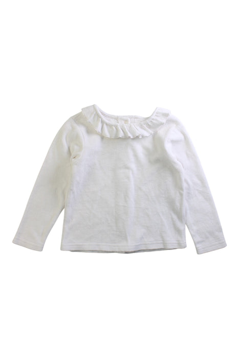 A White Long Sleeve Tops from Chickeeduck in size 18-24M for girl. (Front View)