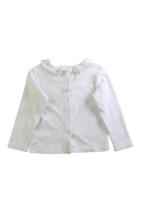 A White Long Sleeve Tops from Chickeeduck in size 18-24M for girl. (Back View)