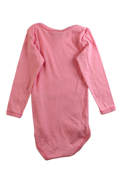 A Pink Long Sleeve Bodysuits from Petit Bateau in size 2T for girl. (Back View)