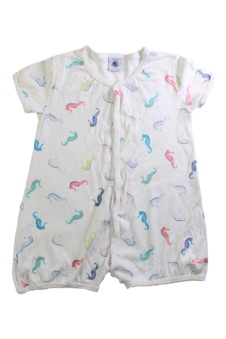 A Multicolour Short Sleeve Rompers from Petit Bateau in size 2T for girl. (Front View)
