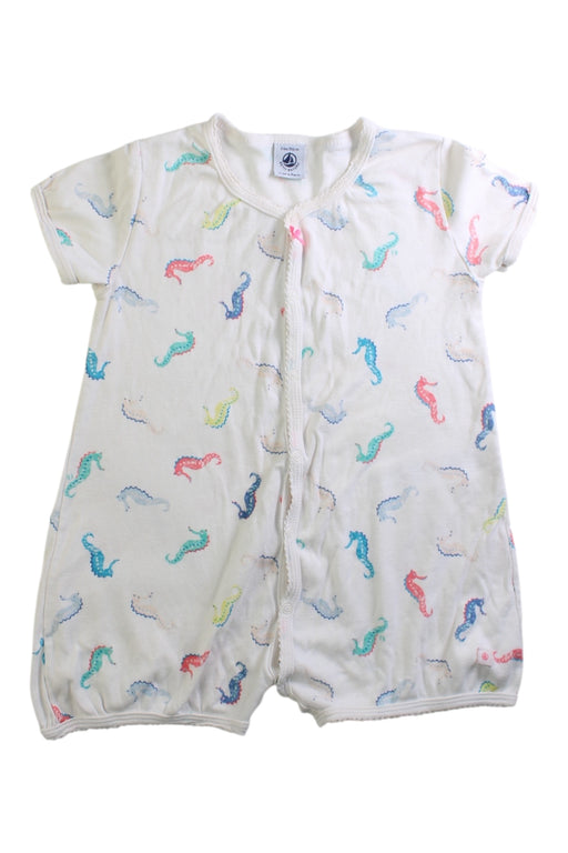 A Multicolour Short Sleeve Rompers from Petit Bateau in size 2T for girl. (Front View)