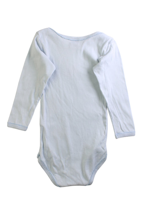 A White Long Sleeve Bodysuits from Petit Bateau in size 2T for girl. (Back View)