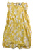 A Yellow Sleeveless Rompers from Petit Bateau in size 2T for girl. (Front View)