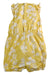 A Yellow Sleeveless Rompers from Petit Bateau in size 2T for girl. (Back View)