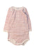 A White Long Sleeve Bodysuits from Petit Bateau in size 3-6M for neutral. (Front View)