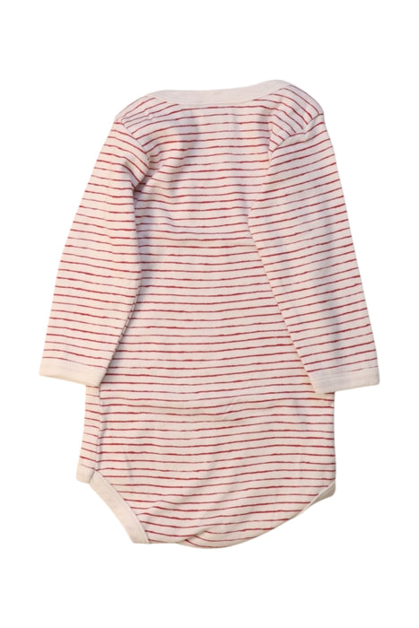 A White Long Sleeve Bodysuits from Petit Bateau in size 3-6M for neutral. (Back View)